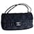 Chanel XL-Klassiker-Überschlagtasche Marineblau Leder  ref.1103342