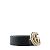 GUCCI - Cinto com fivela GG em couro liso preto (T85) - vista 3
