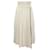 Jupe mi-longue plissée blanche Sacai Coton  ref.1104212