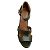 Hermès Hermes dunkelolivgrüne Espadrille-Keilsandalen - Ansicht 4