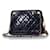 Chanel, Vintage quilted leather shoulder bag Blue  ref.1104314