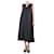 Autre Marque Black sleeveless midi dress - size M Linen  ref.1104387