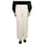 Loro Piana Cremefarbene, kurze Hose mit geradem Bein – Größe UK 12 Roh Wolle  ref.1104644
