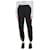 Autre Marque Black cuffed trousers - size M Viscose  ref.1104646