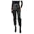 Autre Marque Green and black snake print faux-leather trousers - size S Polyurethane  ref.1104655