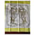 Hermès HAND EMBROIDERED GALA STRAPS Yellow Silk  ref.1104678