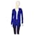 Emilio Pucci Cardigan ouvert en tricot et dentelle en laine vierge bleue Cardi  ref.1104692