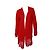Emilio Pucci Strickjacke aus rotem Schurwollstrick und Spitze mit offener Vorderseite, Cardi, Größe L - Ansicht 3