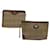 Autre Marque Burberrys Nova Check Clutch Bag Canvas 2Set Brown Auth bs8985 Cloth  ref.1104810
