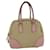PRADA Hand Bag Canvas Leather Beige Pink Auth 56274 Cloth  ref.1105732