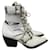 Chloé CHLOE Ankle boot T.eu 38.5 Couro Branco  ref.1105856