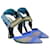Fendi Zapatos de tacón con tira trasera Colibri con ribete multicolor Lienzo  ref.1105893