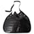 Saint Laurent Mittelgroße Hobo-Tasche „Paris VII“ in Kroko-Optik aus schwarzem Leder  ref.1105923