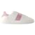 Zapatillas La Greca - Versace - Piel - Blanco/rosado Cuero  ref.1105924