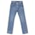 Balenciaga Jean coupe slim effet vieilli en coton bleu Bleu clair  ref.1105942