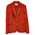 Blazer Gabriela Hearst en velours côtelé rouge Coton  ref.1105954