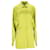 The Attico Mini-robe chemise en jacquard zigzag en satin vert  ref.1105967
