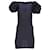 Autre Marque Rotate Birger Christensen Ruby Mini-robe à manches bouffantes en polyester bleu marine  ref.1105975