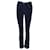 Timeless Jeans Chanel Tweed com bolso traseiro em algodão azul marinho  ref.1106037