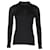 Chanel Tailliertes Langarmoberteil aus schwarzem Kaschmir Wolle  ref.1106046