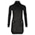 Mini-robe Chanel à motif diamant et détails scintillants en viscose noire Fibre de cellulose  ref.1106047