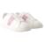 Zapatillas La Greca - Versace - Piel - Blanco/rosado Cuero  ref.1106058