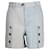 Short Chanel Colorblock à détails boutonnés en coton bleu clair  ref.1106088