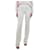 Valentino Cream crepe trousers - size UK 10  ref.1106225