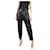 Anine Bing Pantalon en cuir taille haute noir - taille UK 12  ref.1106243