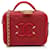 Chanel Red Small Caviar CC Filigree Vanity Bag Leather  ref.1106261