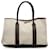 Hermès Hermes Brown Garden Party PM Beige Leather Cloth Pony-style calfskin Cloth  ref.1106279