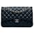Chanel Blue Jumbo Classic Caviar Double Flap Leather  ref.1106281