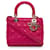 Dior Cannage mediano de piel de cordero rosa Lady Dior Cuero  ref.1106339
