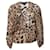 Roberto Cavalli, Leopard printed sheer top Brown Silk  ref.1106559