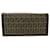 FENDI ZUCCA MONOGRAM CANVAS WALLET 8M0000 WALLET WALLET Brown Leather  ref.1106790