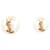 Yves Saint Laurent NINE SAINT LAURENT EARRINGS 691563 CASSANDRE PERLES GOLD EARRING Golden Metal  ref.1106810