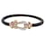 Fred force bracelet 10 GM MANILA MOTHER OF PEARL & YELLOW GOLD 18k t17 STRAP BANGLE Golden  ref.1106843