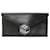 NEW MCM ENVELOPE POUCH 21CM IN BLACK SEEDED LEATHER NEW LEATHER POUCH  ref.1106868