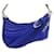 NEW THIERRY MUGLER SMALL SPIRAL CURVE HANDBAG 01 HAND BAG STRAP Blue Leather  ref.1106886