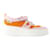 Baskina Sneakers - Carel - Leder - Orange/Rosa  ref.1106917