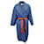 Cappotto in feltro con cintura Zimmermann Ladybeetle in lana blu  ref.1106945