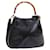 GUCCI Bamboo Shoulder Bag Leather 2Way Black Auth ac2306  ref.1107088