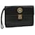 Gianni Versace Clutch Bag Leder Schwarz Auth ac2304  ref.1107139