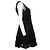 Autre Marque Flavio Castellani, vestido de encaje negro de una línea - vista 4