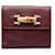 Kleine Gucci-Geldbörse aus rotem Bambus Leder Kalbähnliches Kalb  ref.1107280