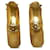 Boucles d'oreilles créoles Chanel CC dorées Métal Plaqué or  ref.1107288