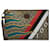Gucci Brown GG Supreme 100 Geometrische Clutch Braun Beige Leder Leinwand Kalbähnliches Kalb Tuch  ref.1107339