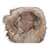 Yves Salomon Cappello in pelliccia di volpe e camoscio Beige  ref.1107372