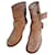 Free Lance ankle boots with lined closures Orange Deerskin  ref.1107373