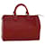Louis Vuitton Epi Speedy 30 Bolsa de Mão Castelhano Vermelho M43007 Autenticação de LV 58168 Couro  ref.1107822